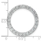 14k White Gold 14k White Gold 2 carat Lab Grown Diamond VS+ F+ Circle Chain Slide Pendant