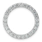 14k White Gold 2 Ct. Lab Grown Diamond VS/SI+ G+ Circle Chain Slide Pendant