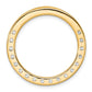 14k Yellow Gold 3 Ct. Lab Grown Diamond VS/SI+ G+ Circle Chain Slide Pendant