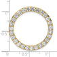 14k Yellow Gold 3 Ct. Lab Grown Diamond VS/SI+ G+ Circle Chain Slide Pendant