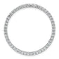 14k White Gold 1 1/2 Ct. Lab Grown Diamond VS/SI+ G+ Circle Chain Slide Pendant