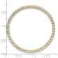 14k Yellow Gold 3 Ct. Lab Grown Diamond VS/SI+ G+ Circle Chain Slide Pendant