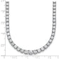 14k White Gold 18 7/8 Ct. Lab Grown Diamond VS/SI+ G+ Round 18 inch Graduated Tennis Necklace