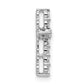 14k White Gold 1/3 Ct. Lab Grown Diamond VS/SI+ G+ Cross Chain Slide Pendant