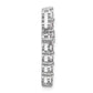 14k White Gold 1 1/2 Ct. Lab Grown Diamond VS/SI+ G+ Cross Chain Slide Pendant