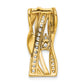 14k Yellow Gold 3/8 Ct. Lab Grown Diamond VS/SI+ G+ Fancy Curve Bar Chain Slide Pendant