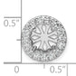 14k White Gold 2 1/2 Ct. Lab Grown Diamond VS/SI+ G+ Round Halo Chain Slide Pendant