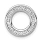 14K White Gold Lab Grown Diamond VS/SI+ G+ Circle Pendant