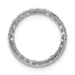 14k White Gold 1/2 Ct. Lab Grown Diamond VS/SI+ G+ Circle Chain Slide Pendant