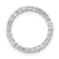 14k White Gold 1/2 Ct. Lab Grown Diamond VS/SI+ G+ Circle Chain Slide Pendant