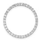 14k White Gold 3/4 Ct. Lab Grown Diamond VS/SI+ G+ Circle Chain Slide Pendant