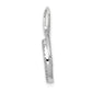 14k White Gold 1/10 Ct. Lab Grown Diamond VS/SI+ G+ Fashion Circle Dangle Chain Slide Pendant