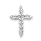 14k White Gold 1/3 Ct. Lab Grown Diamond VS/SI+ G+ Cross Chain Slide Pendant