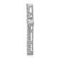 14K White Gold Lab Grown Diamond VS/SI FGH Cross Pendant