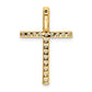 10k Yellow Gold 1/2 Ct. Lab Grown Diamond VS/SI+ G+ Cross Chain Slide Pendant