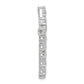 10k White Gold 1 Ct. Lab Grown Diamond VS/SI+ G+ Cross Chain Slide Pendant