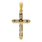 14k Yellow Gold 1/4 Ct. Lab Grown Diamond VS/SI+ G+ Cross Pendant