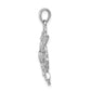 14k White Gold 1/4 Ct. Lab Grown Diamond VS/SI+ G+ Filigree Pendant