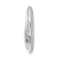 14k White Gold 1/3 Ct. Lab Grown Diamond VS/SI+ G+ Awareness Ribbon Chain Slide Pendant