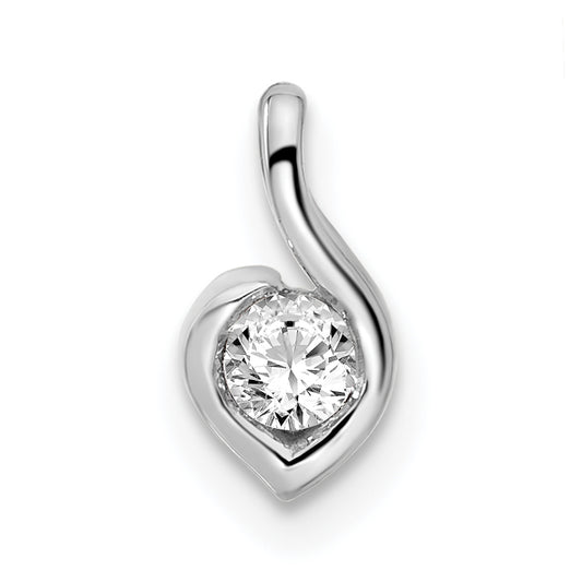 14k White Gold 1/6 Ct. Lab Grown Diamond VS/SI+ G+ Fashion Pendant