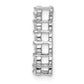 14k White Gold 1/4 Ct. Lab Grown Diamond VS/SI+ G+ Seven Stone Curved Bar Chain Slide Pendant