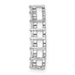 14k White Gold 1/3 Ct. Lab Grown Diamond VS/SI+ G+ Seven Stone Curved Bar Chain Slide Pendant