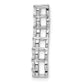 14k White Gold 1/2 Ct. Lab Grown Diamond VS/SI+ G+ Seven Stone Curved Bar Chain Slide Pendant