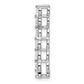 14k White Gold 1 Ct. Lab Grown Diamond VS/SI+ G+ Seven Stone Curved Bar Chain Slide Pendant