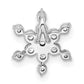 14k White Gold 1/2 Ct. Lab Grown Diamond VS/SI+ G+ Star Chain Slide Pendant