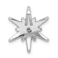 14k White Gold 1/2 Ct. Lab Grown Diamond VS/SI+ G+ Chain Slide Pendant