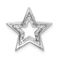 14K White Gold Lab Grown Diamond VS/SI+ G+ Star Pendant