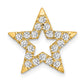 14k Yellow Gold Lab Grown Diamond VS/SI FGH Star Pendant