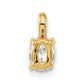 14k Yellow Gold 1/3 Ct. Lab Grown Diamond VS/SI+ G+ Oval Solitaire Pendant