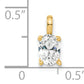 14k Yellow Gold 1/2 Ct. Lab Grown Diamond VS/SI+ G+ Oval Solitaire Pendant