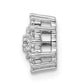 14k White Gold 1/4 Ct. Lab Grown Diamond VS/SI+ G+ Chain Slide Pendant