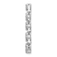 14k White Gold 1 Ct. Lab Grown Diamond VS/SI+ G+ Five Heart Bar Chain Slide Pendant