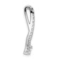 14k White Gold 1 Ct. Lab Grown Diamond VS/SI+ G+ Chain Slide Pendant