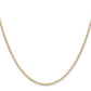 14K Tri-Color 2.0mm Gold Pav Valentino Chain