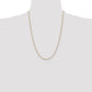 14K Tri-Color 2.0mm Gold Pav Valentino Chain