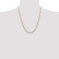 14K Tri-Color 3.2mm Gold Pav Valentino Chain