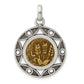 Sterling Silver Ancient Coins And Bronze Antiqued Agrippa Coin Pendant With A Certificate Of Authenticity