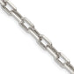 24 Inch Sterling Silver 5.75mm Diamond-Cut Long Link Cable Chain