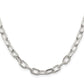 26 Inch Sterling Silver 6.65mm Diamond-Cut Long Link Cable Chain