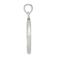 Sterling Silver Wideband Distinguished Coin Jewelry Polished And Diamond-Cut 24.1 X 1.7mm $0.25 Screw Top Bezel Pendant