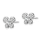 Sterling Silver Rhodium-Plated White Topaz Earrings