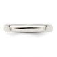 Sterling Silver 3mm Beveled Edge Size 10 Band