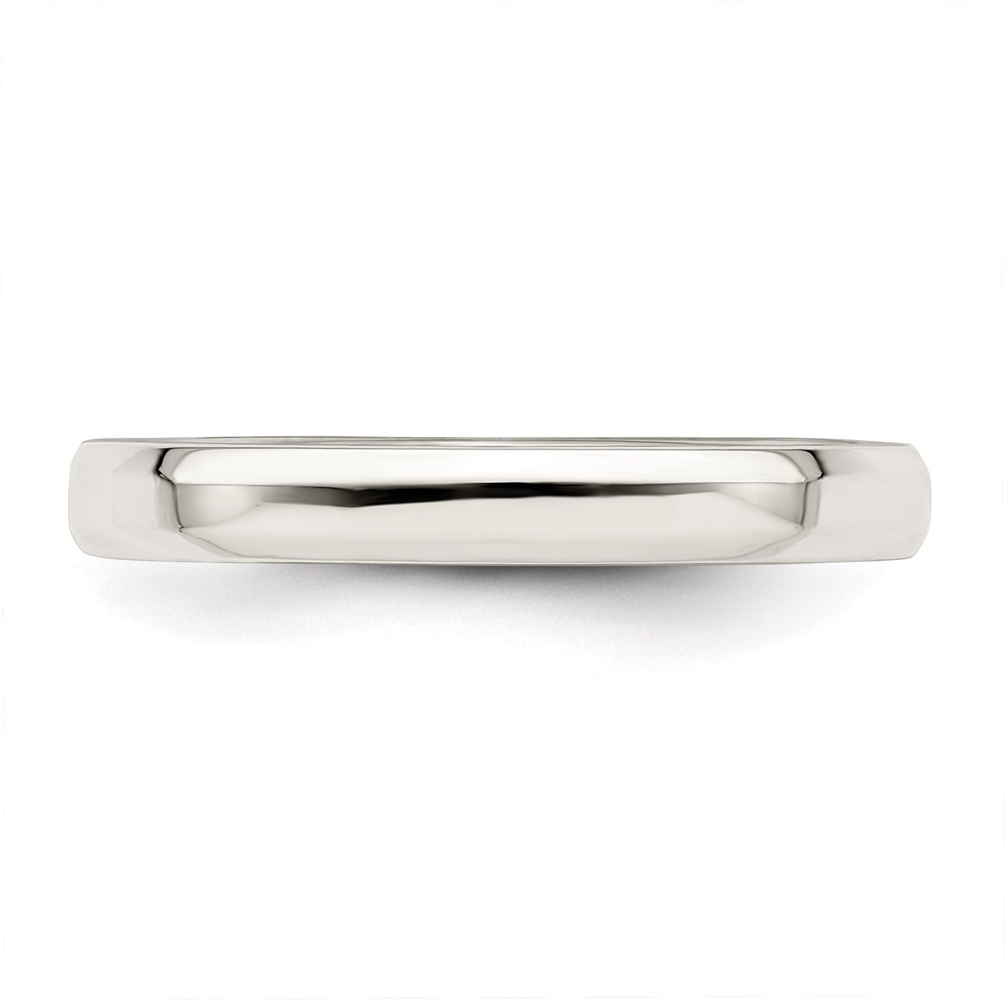 Sterling Silver 3mm Beveled Edge Size 12.5 Band