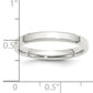 Sterling Silver 3mm Beveled Edge Size 10 Band