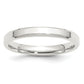 Sterling Silver 3mm Beveled Edge Size 10 Band