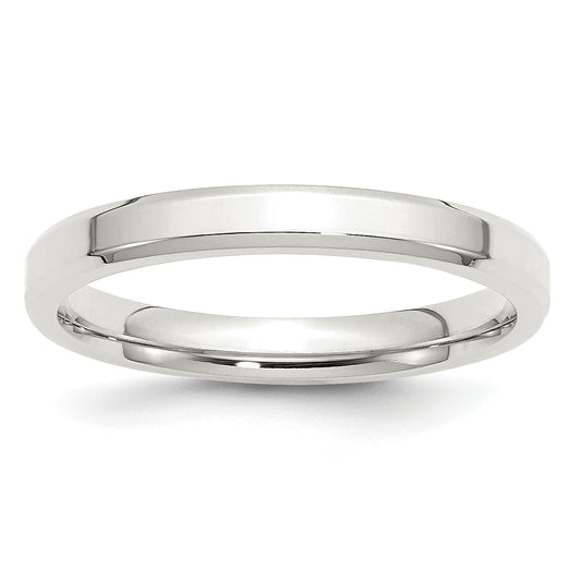 Sterling Silver 3mm Beveled Edge Size 12.5 Band